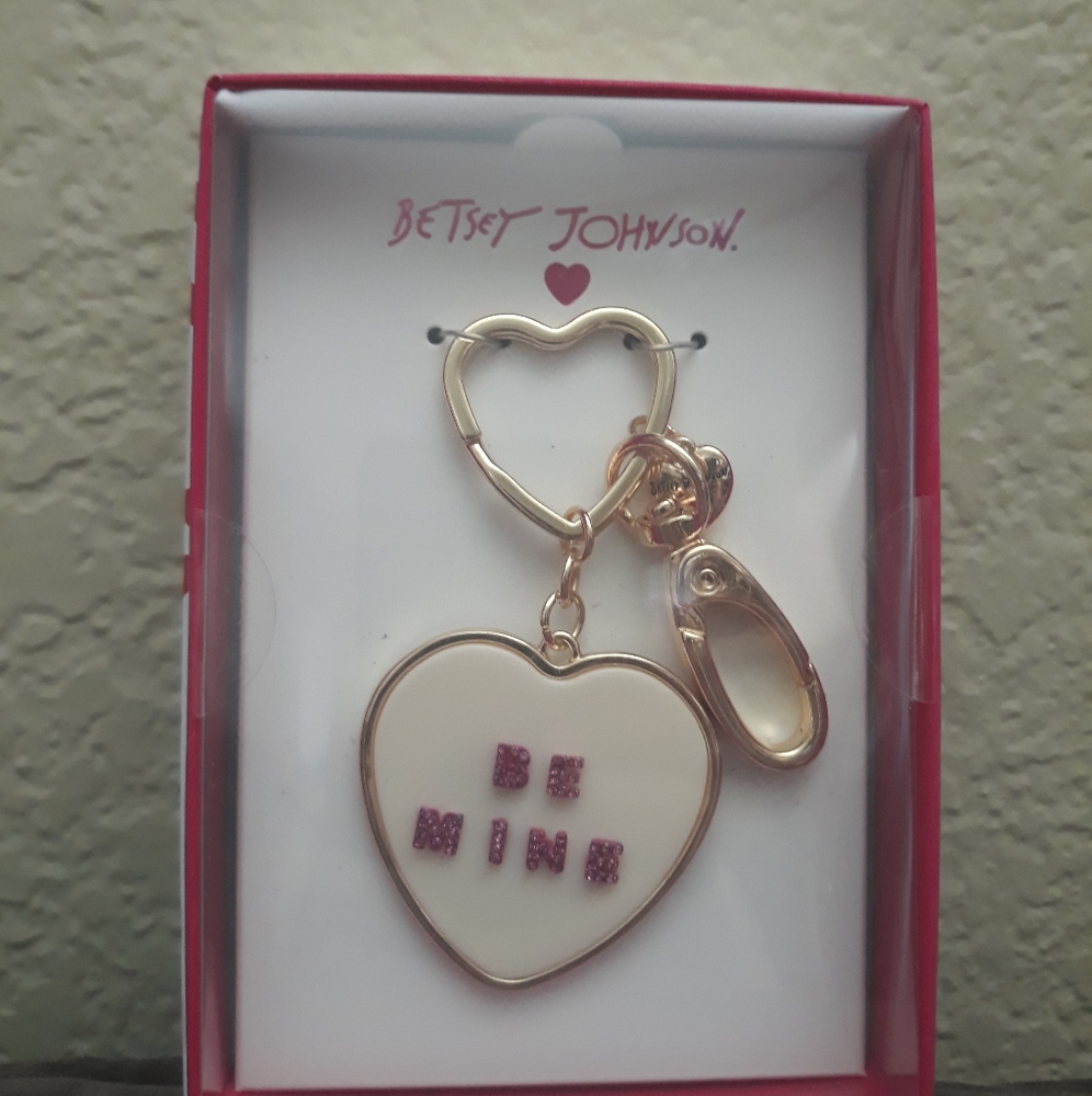 Betsy Johnson Be Mine Keychain